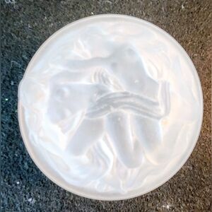 Rare! Exquisite European Naked Lady/Woman Goddess Frosted Glass Trinket Dish NMC